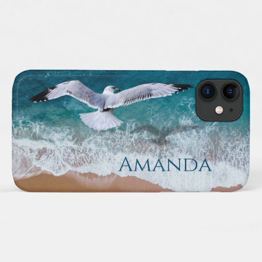 海辺のカモメ Case-Mate iPhoneケース (裏面(横))