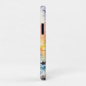 海辺のカラフルな水彩画の灯台 Case-Mate iPhoneケース (裏面/右)