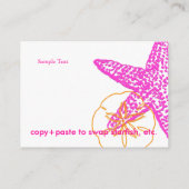 海辺のカード, 肉厚なビジネスカード, ピクシーデザイン エンクロージャーカード (裏面)