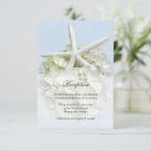 海辺のガーデンウェディング受付カード エンクロージャーカード (スタンド正面)