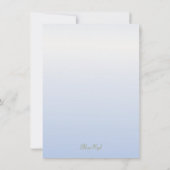 海辺のガーデンスター フィッシュ 誕生日パーティーの招待状 招待状 (裏面)