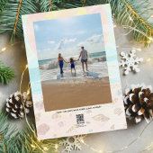 海辺のクリスマス 箔シーズンカード