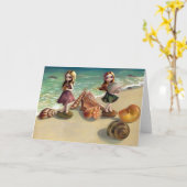 海辺のグリーティングカード カード (黄色い花)