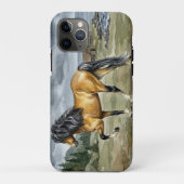 海辺のストゥールムル アイスランドホース Case-Mate iPhoneケース (裏面)