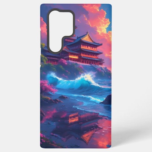 海辺のドリームウェーブ・パゴダ SAMSUNG GALAXYケース (裏面)