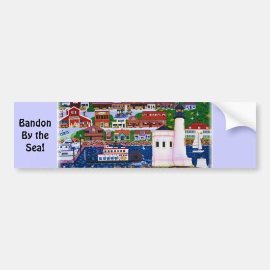 海辺のバンドン バンパーステッカー (正面)