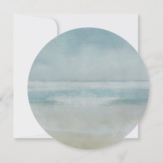 海辺のヒトデの結婚式の招待 招待状 (裏面)