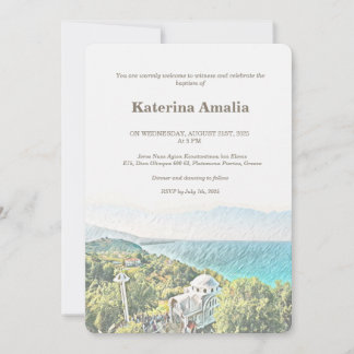 海辺のモザイク招待状 招待状