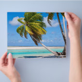 海辺のヤシの木 チラシ (手)