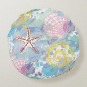 海辺のラウンド インドア/アウトドア サッカークッション ラウンドクッション (裏面)