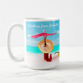 海辺の唐辛子おもしろい コーヒーマグカップ (左)