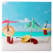 海辺の唐辛子 タイル (正面)