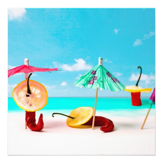 海辺の唐辛子 フォトプリント            (正面)