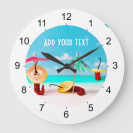 海辺の唐辛子 ラージ壁時計