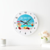 海辺の唐辛子 ラージ壁時計 (ホーム)