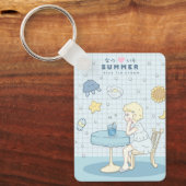 🌊✩ 海辺の夏の夢 ✩🌊 キーホルダー (正面)