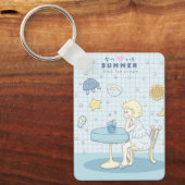 🌊✩ 海辺の夏の夢 ✩🌊 キーホルダー (正面)