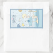 🌊✩ 海辺の夏の夢 ✩🌊 長方形シール (バッグ)