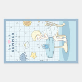 🌊✩ 海辺の夏の夢 ✩🌊 長方形シール