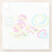 海辺の夏 ガラスコースター (裏面)