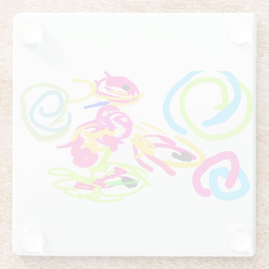 海辺の夏 ガラスコースター (裏面)