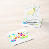 海辺の夏 スクエアペーパーコースター (インサイチュ)