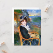 海辺の婦人(ピエール=オーギュスト・ルノアール) カード (正面/裏面インサイチュ)