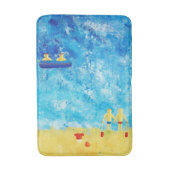 海辺の子供たち 現代アート バスマット (正面縦)