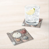 海辺の宝物 スクエアペーパーコースター (インサイチュ)