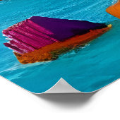 海辺の小さな都市 | AIアートポスター ポスター (角)