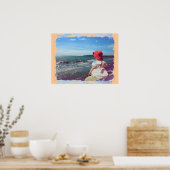 海辺の少女 ポスター (キッチン)