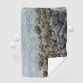 海辺の岩 ゴルフタオル (インサイチュ)