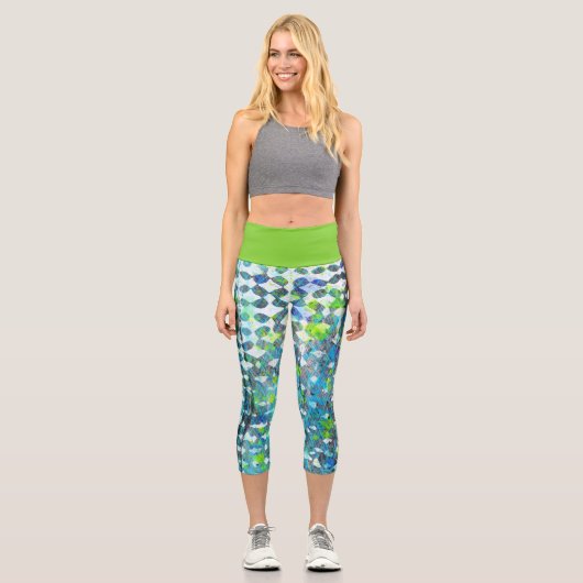 海辺の嵐 カプリレギンス (正面)