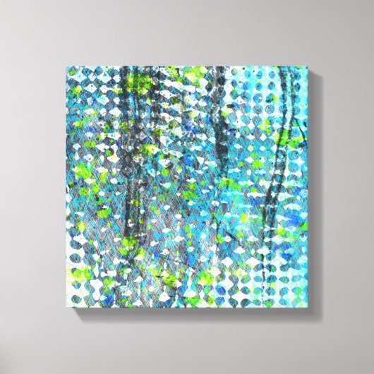 海辺の嵐 キャンバスプリント (正面)