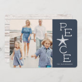 海辺の平和 |写真コラージュカード シーズンカード (正面/裏面)