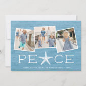 海辺の平和 |写真コラージュカード シーズンカード (正面)