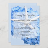 海辺の庭で誓いの更新結婚式 招待状 (正面/裏面)