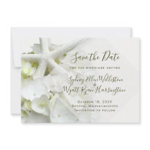 海辺の庭の日付の結婚発表を保存