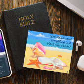 海辺の感動的賛美郵便カード ポストカード