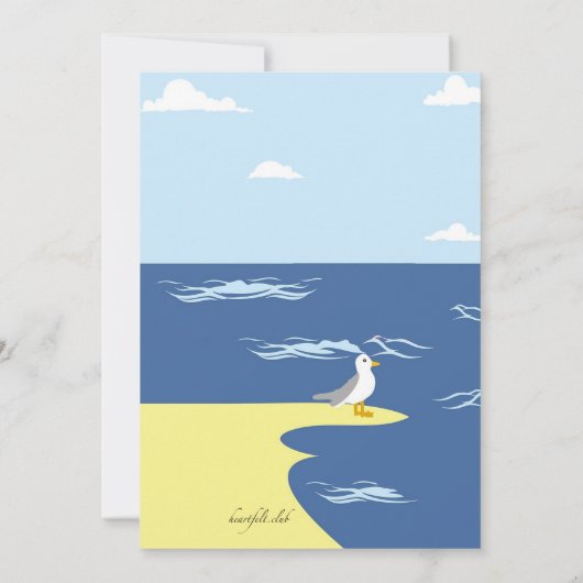 海辺の招待状 招待状 (裏面)