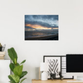 海辺の景色 – 夕日 ポスター (ホームオフィス)