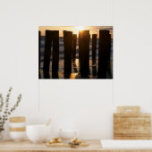 海辺の景色 – 夕日 ポスター (キッチン)