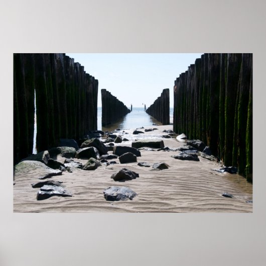 海辺の景色 – 海 ポスター (正面)