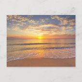 海辺の朝日 ポストカード (正面)