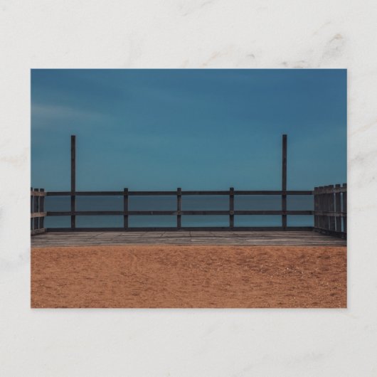 海辺の桟橋 ポストカード (正面)