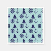 海辺の模様 スタンダードカクテルナプキン (正面)