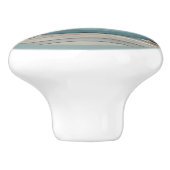 海辺の水色で集めた貝殻 セラミックノブ (側面)