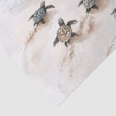 海辺の海岸のウミガメ 薄葉紙 (詳細)