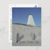 海辺の海水浴場 ポストカード (正面/裏面)