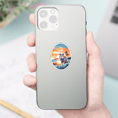 海辺の狼 シール (スマートフォン)